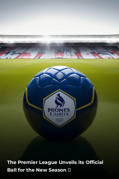 The Premier League Unveils its Official Match Ball for the New Season ⚽️